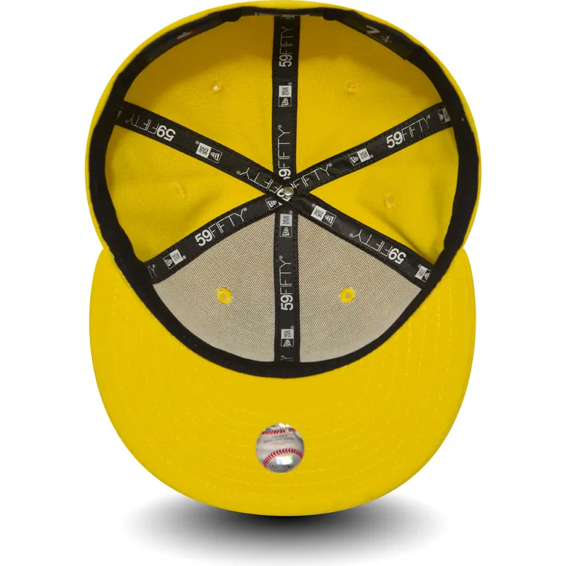 kasketter-flad-gul-tilpasset-59fifty-essential-fra-new-york-yankees-mlb-af-new-era kasketter-flad-gul-tilpasset-59fifty-essential-fra-new-york-yankees-mlb-af-new-era