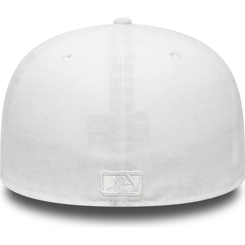 kasketter-flad-hvid-tilpasset-59fifty-white-on-white-fra-new-york-yankees-mlb-af-new-era
