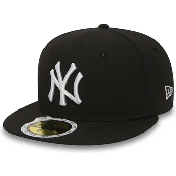 kasketter-flad-sort-tilpasset-til-barn-59fifty-essential-fra-new-york-yankees-mlb-af-new-era