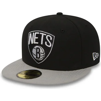 sort-fitted-59fifty-essential-flad-kasket-fra-brooklyn-nets-nba-af-new-era