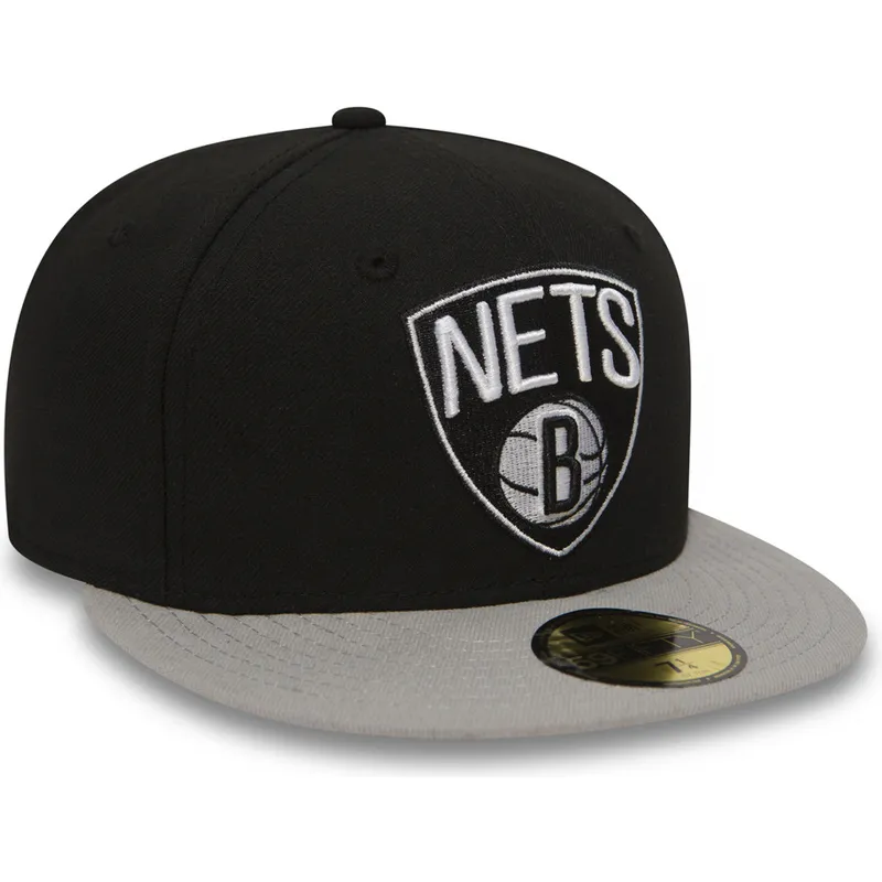 sort-fitted-59fifty-essential-flad-kasket-fra-brooklyn-nets-nba-af-new-era