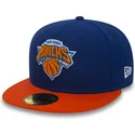 flad-bla-fitted-59fifty-essential-kasket-fra-new-york-knicks-nba-af-new-era