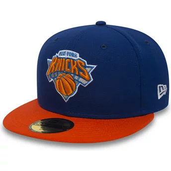 New Era Flat Brim 59FIFTY Essential New York Knicks NBA Blue Fitted Cap