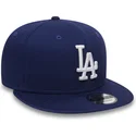 los-angeles-dodgers-mlb-new-era-9fifty-essential-justerbar-bla-fladskaerm-kasket