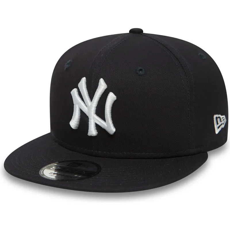 justerbar-marinebla-flad-kasket-9fifty-essential-fra-new-york-yankees-mlb-af-new-era