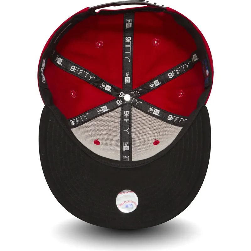 kasketter-flad-rod-snapback-ajustable-9fifty-cotton-block-fra-new-york-yankees-mlb-af-new-era