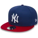 kasketter-flad-bla-snapback-ajustable-9fifty-cotton-block-fra-new-york-yankees-mlb-af-new-era