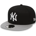 kasketter-flad-sort-snapback-ajustable-9fifty-cotton-block-fra-new-york-yankees-mlb-af-new-era