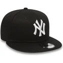 new-era-new-york-yankees-mlb-9fifty-white-on-black-justerbar-sort-fladskaerm-kasket