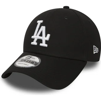 sort-justerbar-curved-9forty-essential-kasket-fra-los-angeles-dodgers-mlb-fra-new-era