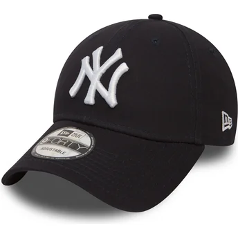 justerbar-9forty-essential-morkebla-bojet-skygge-kasket-fra-new-york-yankees-mlb-af-new-era