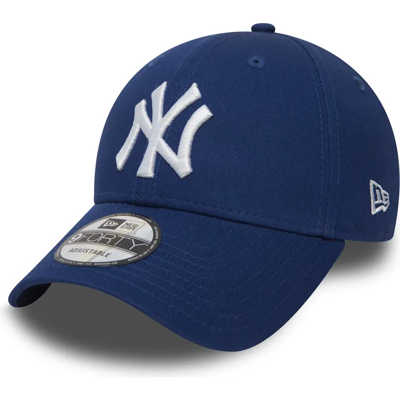 justerbar-bla-kurvet-kasket-9forty-essential-fra-new-york-yankees-mlb-fra-new-era