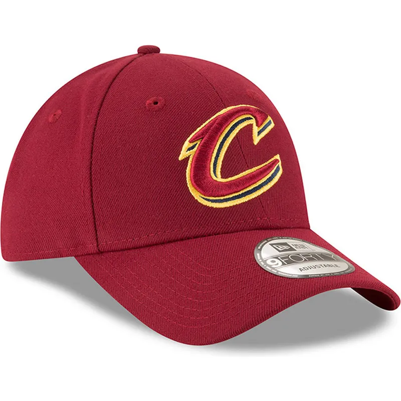 kasketter-buet-rod-justerbar-rem-9forty-the-league-fra-cleveland-cavaliers-nba-af-new-era
