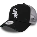 kasketter-buet-sort-snapback-distressed-a-frame-fra-chicago-white-sox-mlb-af-new-era