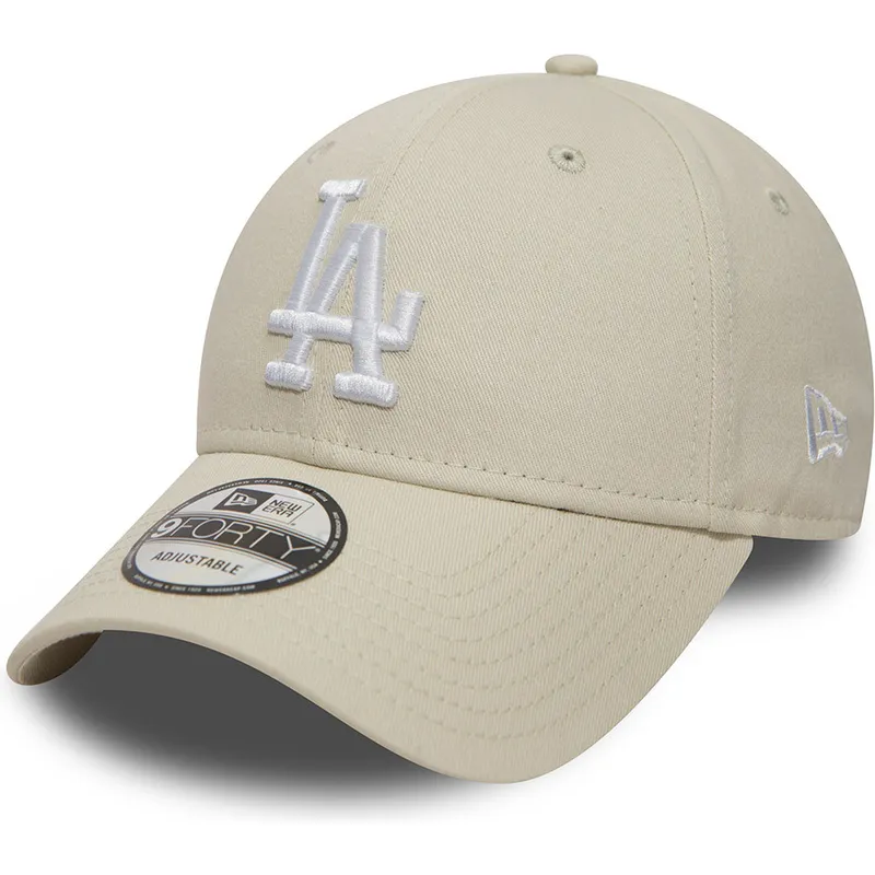 kasketter-buet-hvid-justerbar-rem-roto-9forty-essential-fra-los-angeles-dodgers-mlb-af-new-era
