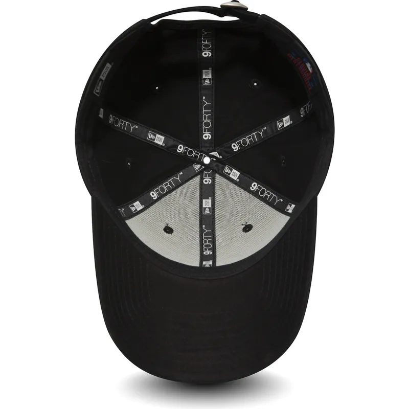 kasketter-buet-sort-justerbar-rem-9forty-essential-fra-los-angeles-dodgers-mlb-af-new-era