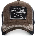 kasketter-buet-brun-justerbar-rem-af-von-dutch