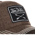 kasketter-buet-brun-justerbar-rem-af-von-dutch