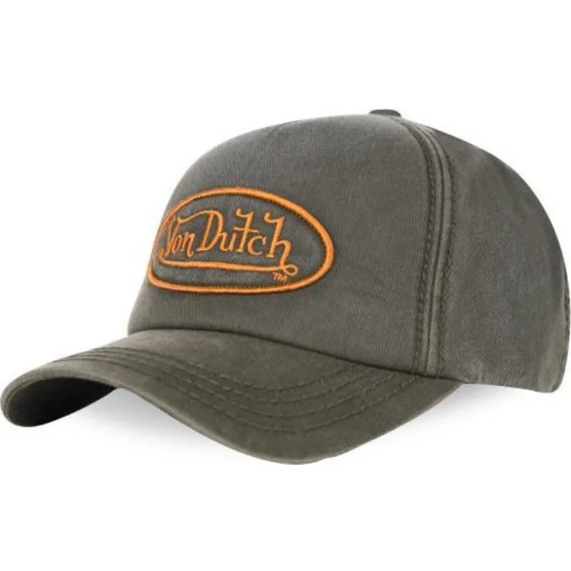 kasketter-buet-gron-justerbar-rem-af-von-dutch