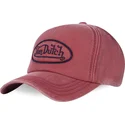 kasketter-buet-rod-justerbar-rem-af-von-dutch
