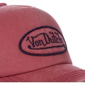 kasketter-buet-rod-justerbar-rem-af-von-dutch
