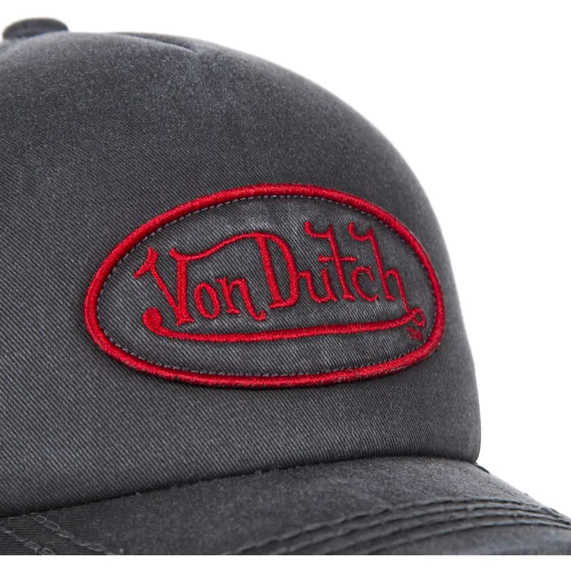kasketter-buet-gra-justerbar-rem-af-von-dutch