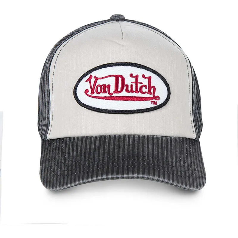 kasketter-buet-hvid-justerbar-rem-af-von-dutch