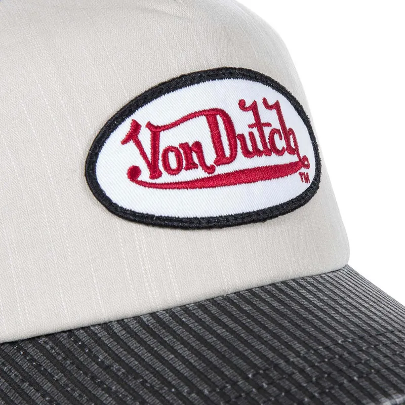 kasketter-buet-hvid-justerbar-rem-af-von-dutch
