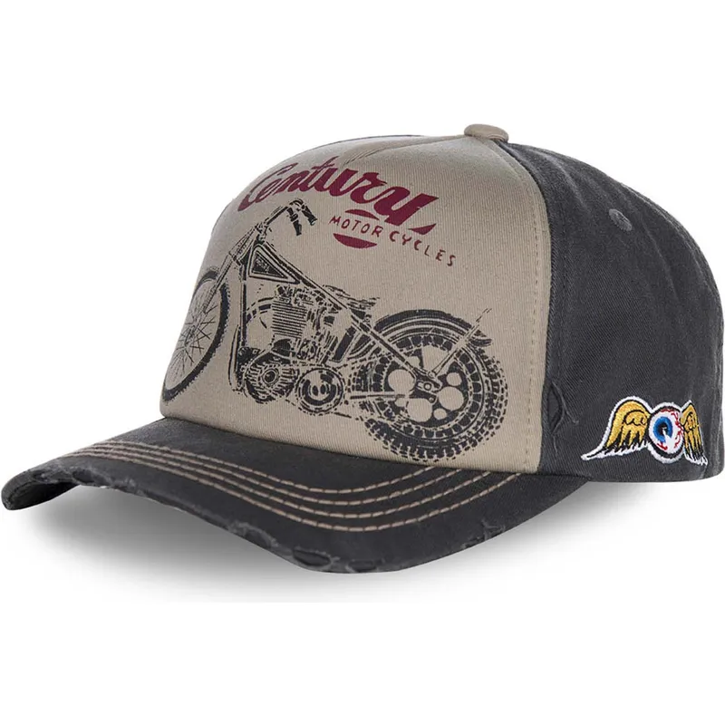 kasketter-buet-gra-justerbar-rem-af-von-dutch