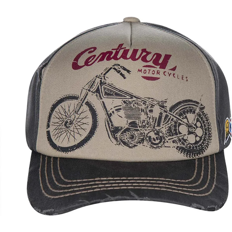 kasketter-buet-gra-justerbar-rem-af-von-dutch