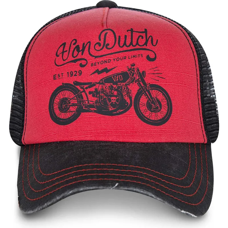 kasketter-buet-rod-justerbar-rem-af-von-dutch kasketter-buet-rod-justerbar-rem-af-von-dutch