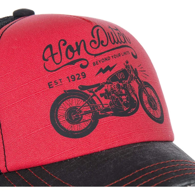 kasketter-buet-rod-justerbar-rem-af-von-dutch kasketter-buet-rod-justerbar-rem-af-von-dutch
