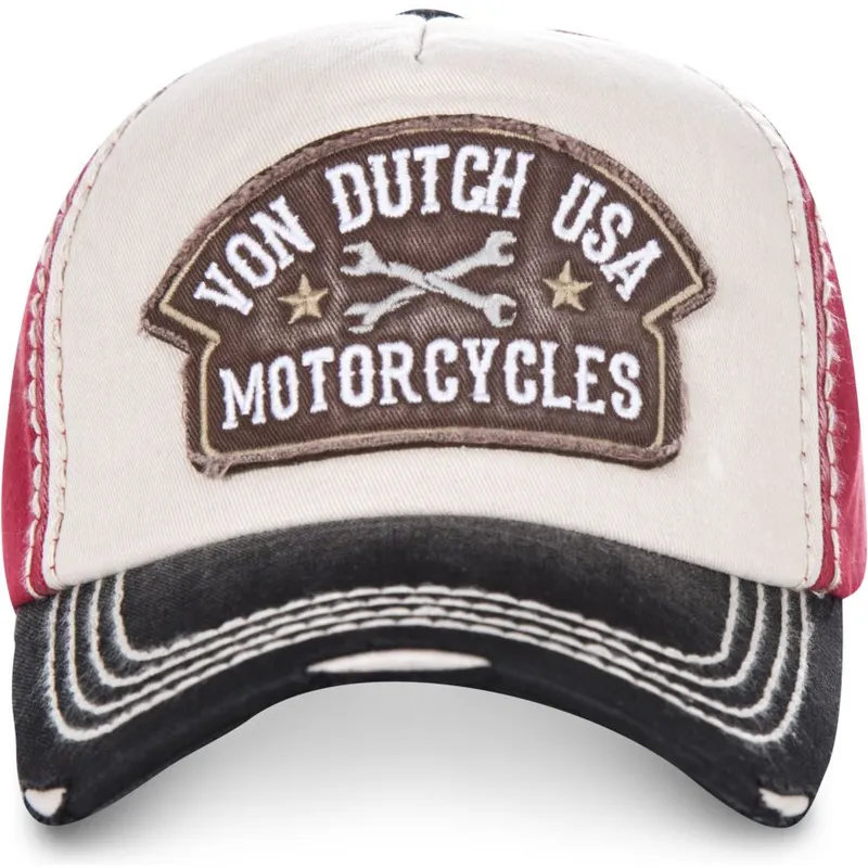 kasketter-buet-hvid-justerbar-rem-af-von-dutch