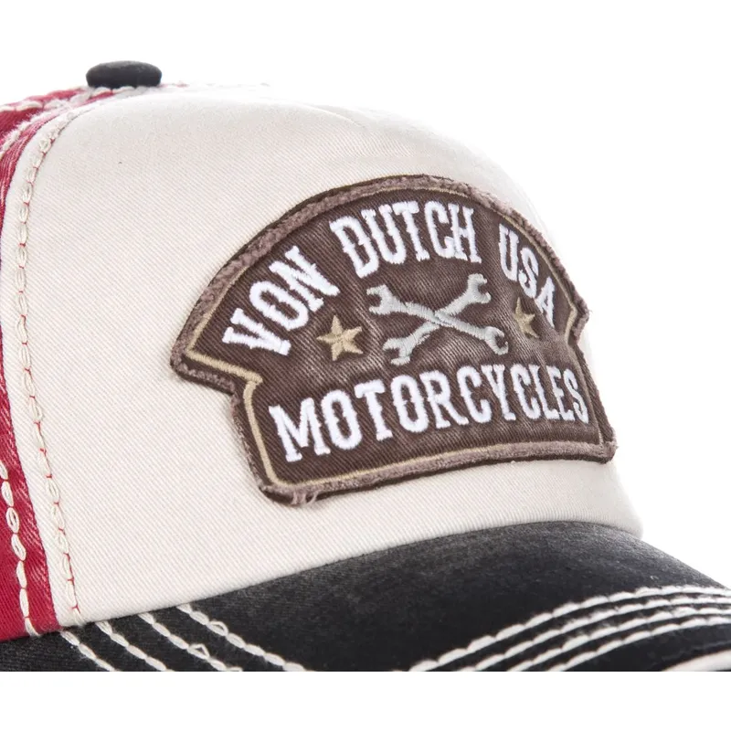 kasketter-buet-hvid-justerbar-rem-af-von-dutch