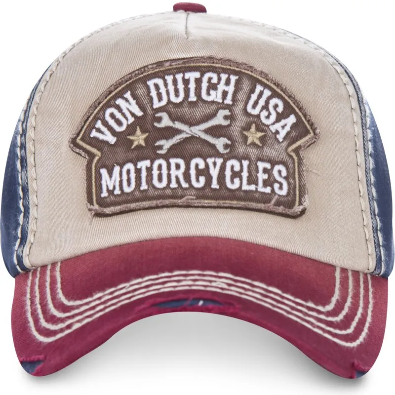 kasketter-buet-hvid-justerbar-rem-af-von-dutch