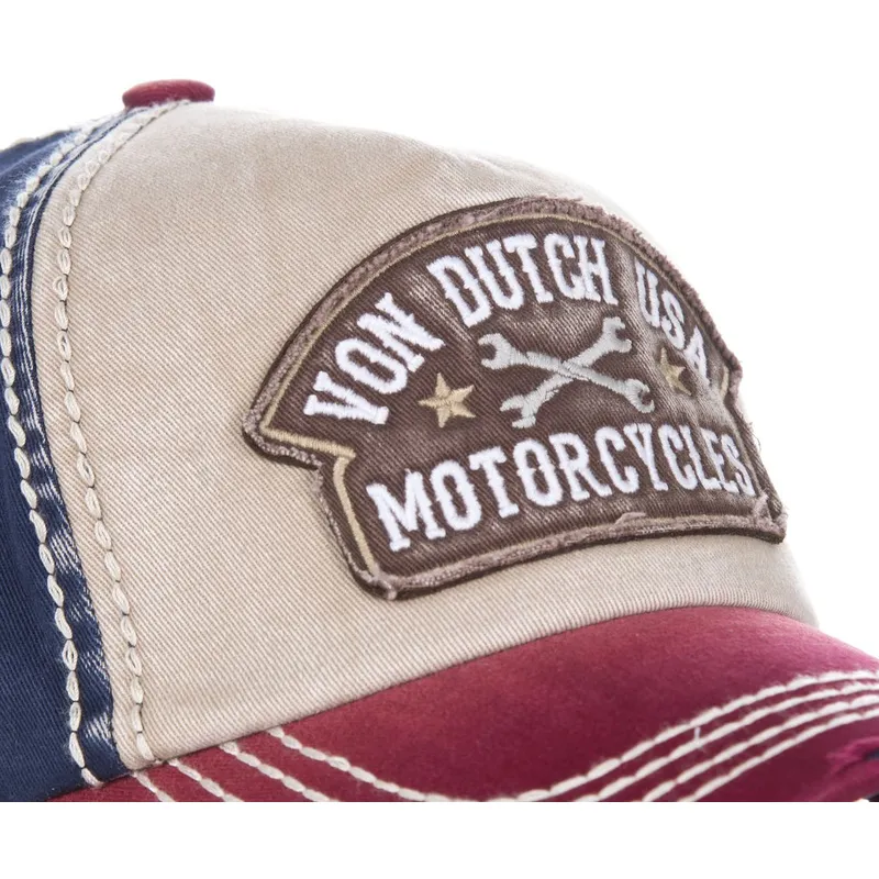 kasketter-buet-hvid-justerbar-rem-af-von-dutch