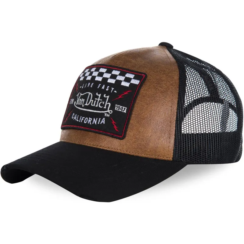 kasketter-buet-brun-snapback-af-von-dutch