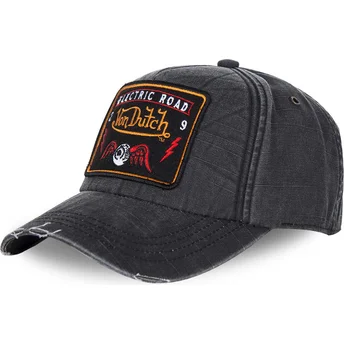 kasketter-buet-gra-justerbar-rem-af-von-dutch