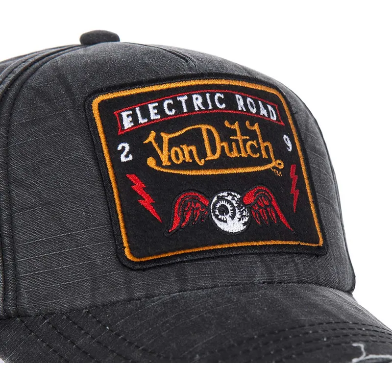 kasketter-buet-gra-justerbar-rem-af-von-dutch