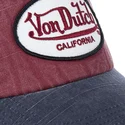 kasketter-buet-rod-justerbar-rem-af-von-dutch