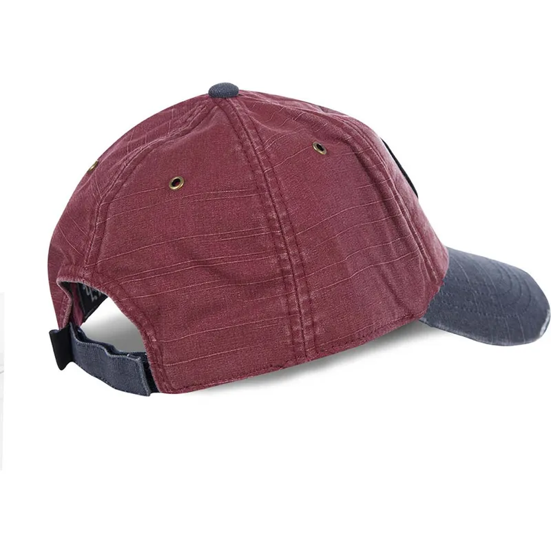kasketter-buet-rod-justerbar-rem-af-von-dutch