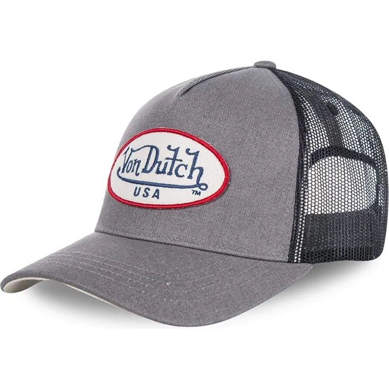 kasketter-buet-gra-snapback-af-von-dutch