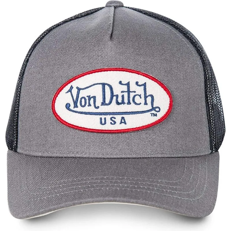 kasketter-buet-gra-snapback-af-von-dutch