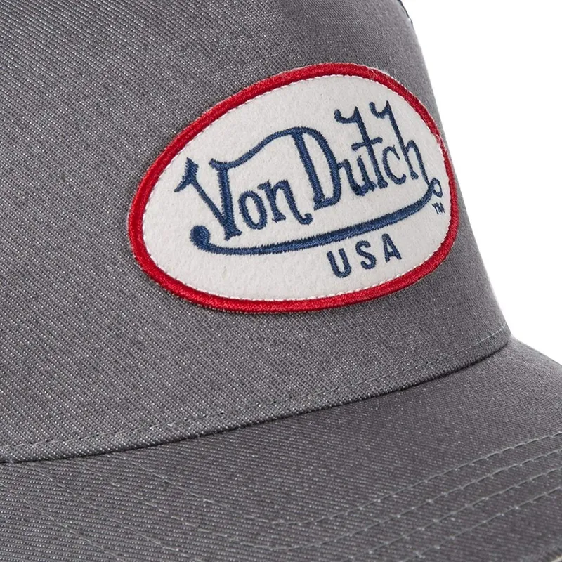 kasketter-buet-gra-snapback-af-von-dutch
