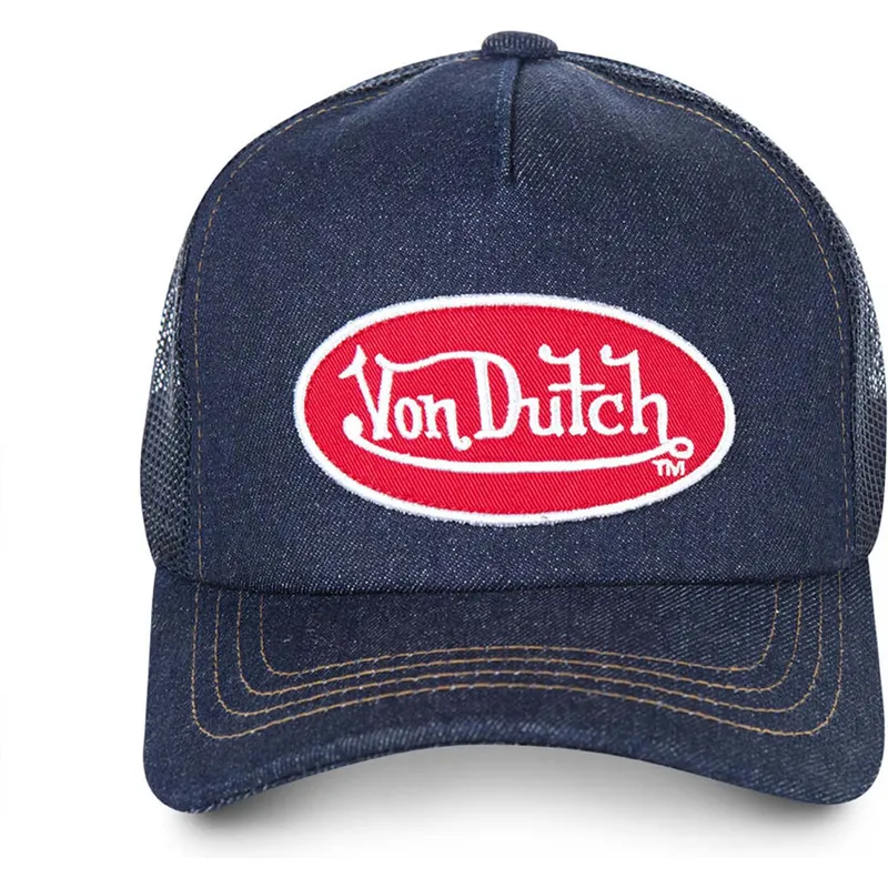 kasketter-buet-marinebla-snapback-af-von-dutch