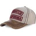 kasketter-buet-beige-justerbar-rem-af-von-dutch