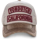kasketter-buet-beige-justerbar-rem-af-von-dutch