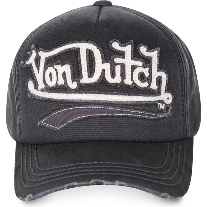kasketter-buet-gra-justerbar-rem-af-von-dutch