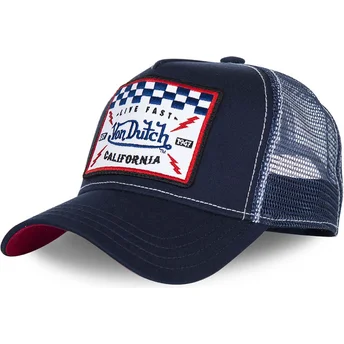 kasketter-buet-marinebla-snapback-af-von-dutch