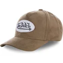 kasketter-buet-brun-justerbar-rem-af-von-dutch